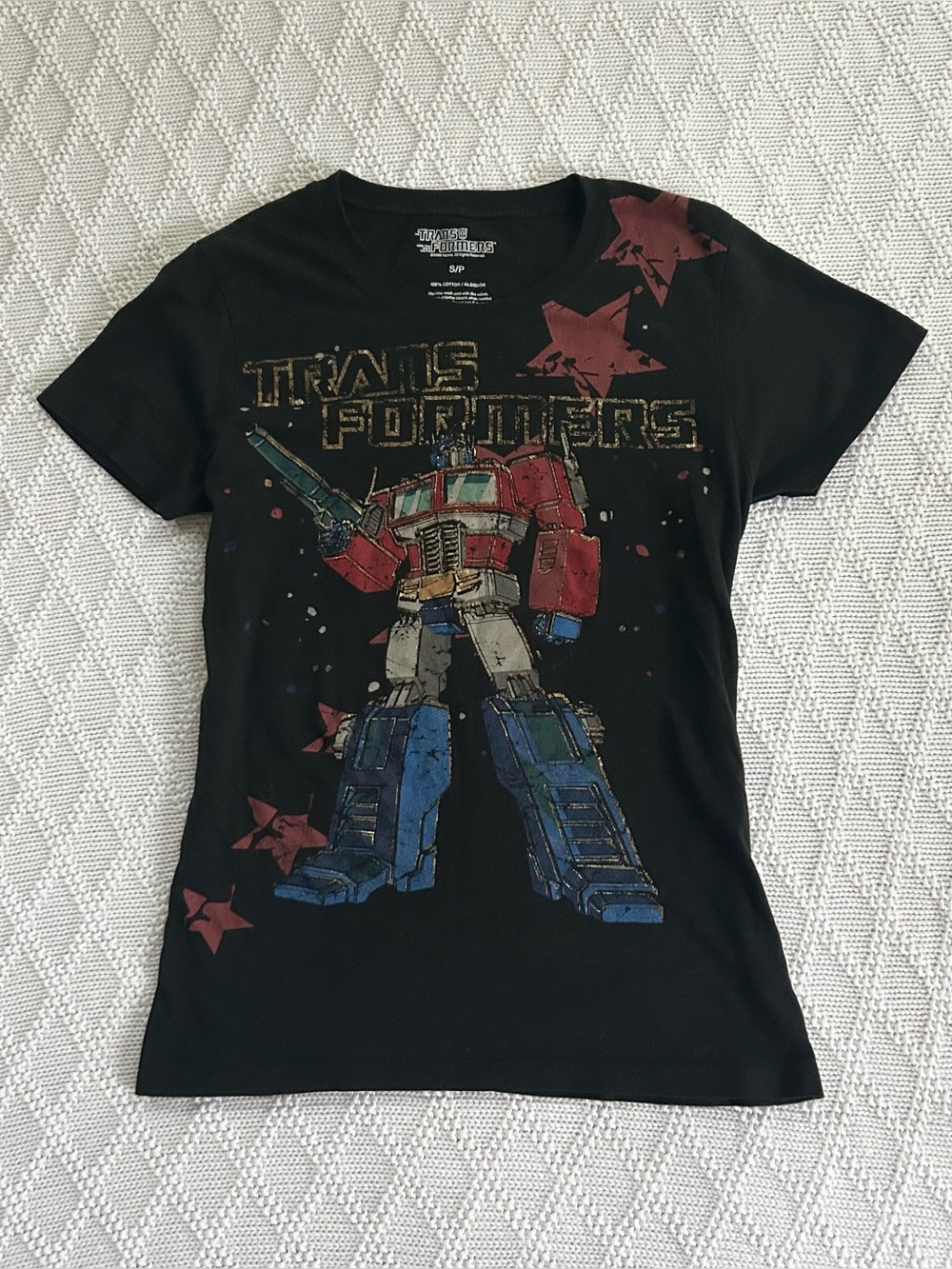 Y2K Megan Fox Transformers Optimus Prime Baby Tee ♡
